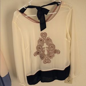 Embroidered top